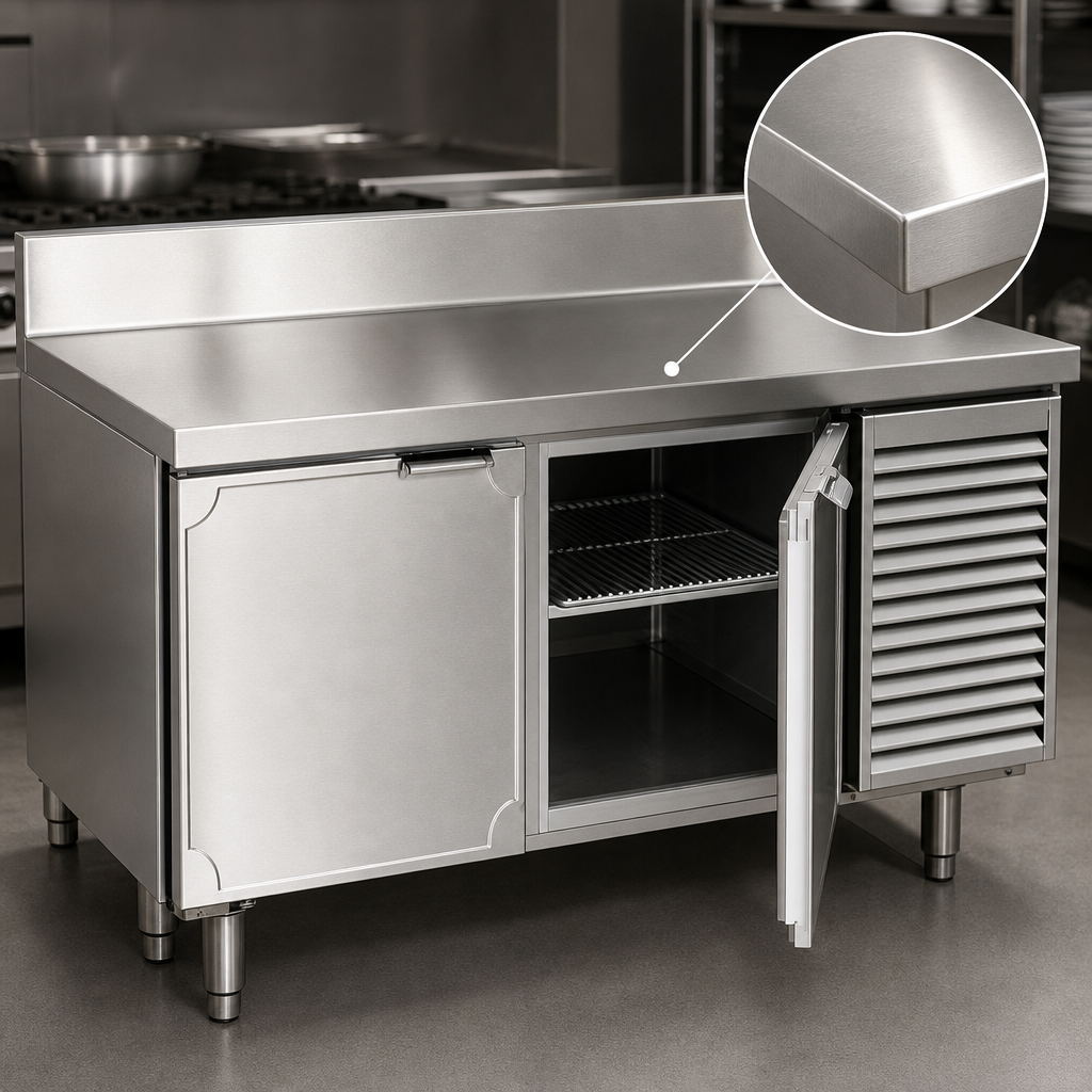 16 Gauge Stainless Steel Worktop
