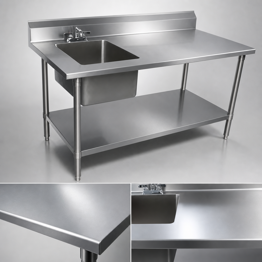 18-Gauge Stainless Steel Top