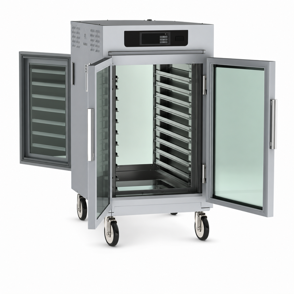 Pass-Thru Double-Pane Glass Doors