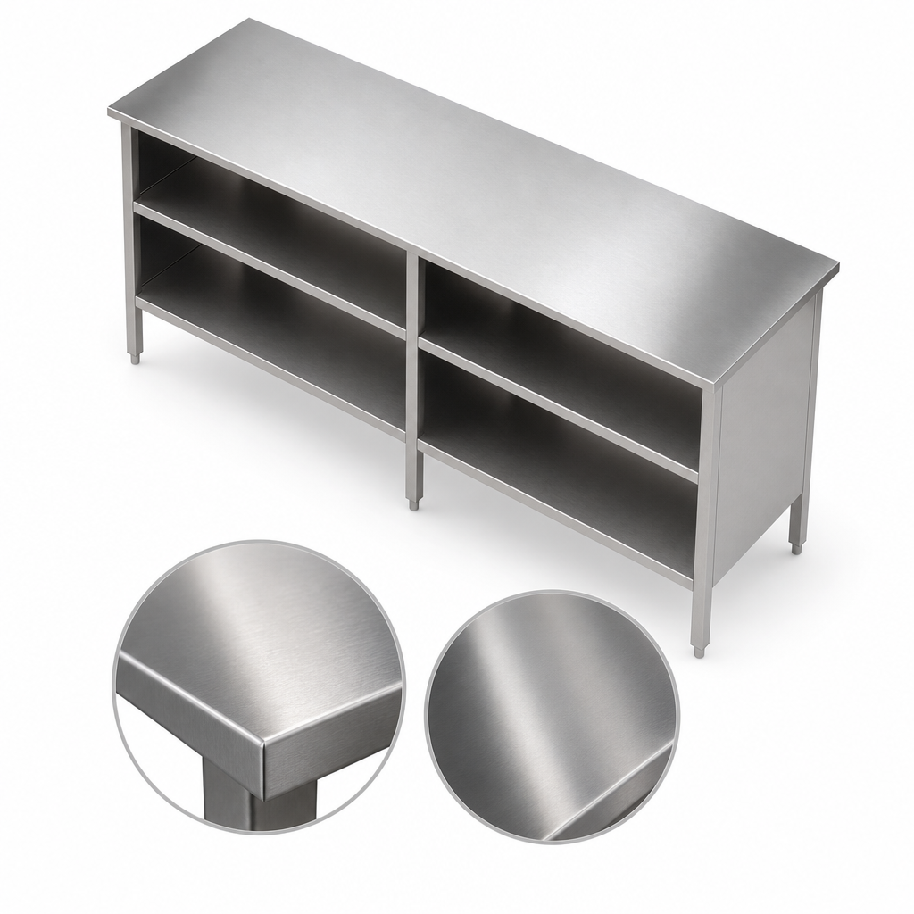 16-Gauge Stainless Steel Flat Top