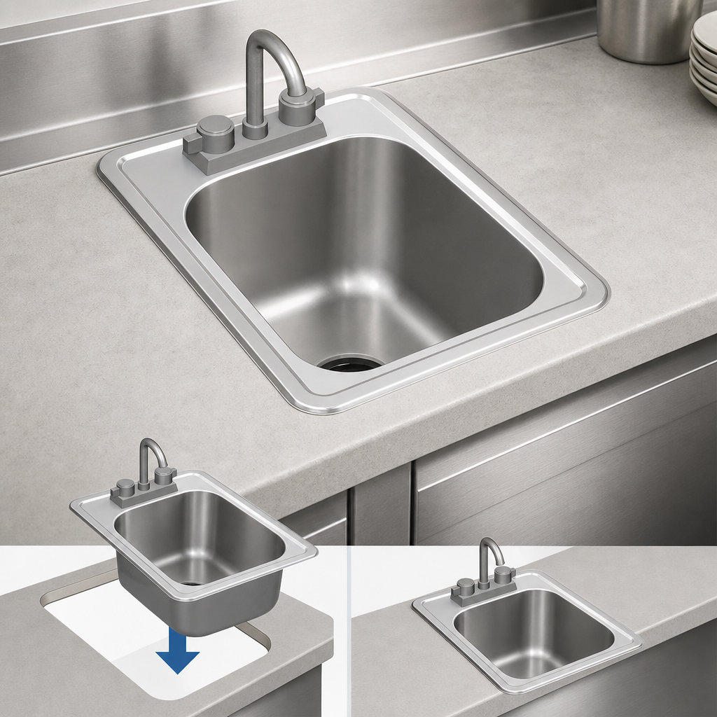 Self-Rimming Drop-In Design