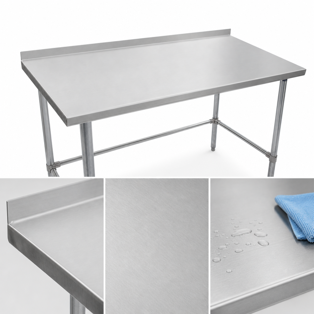 16-Gauge Stainless Steel Top