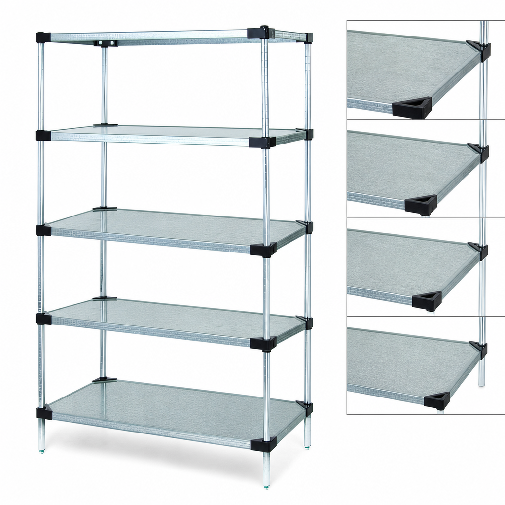 Five Solid Shelves