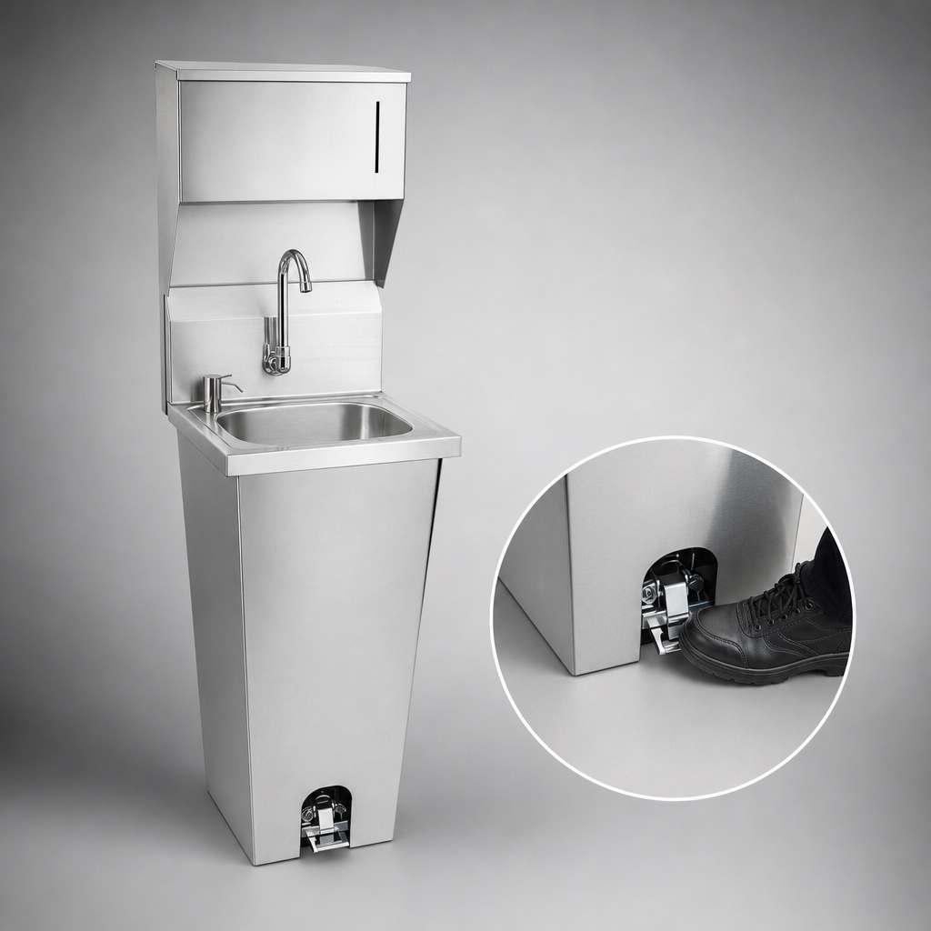 Foot-Pedal Faucet Control