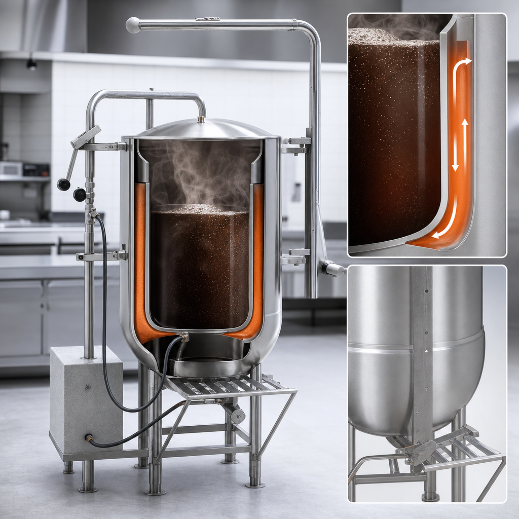 2/3 Jacketed Direct Steam Construction