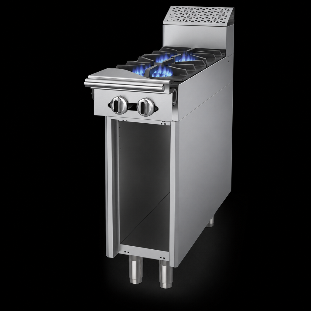 Two Open Burners