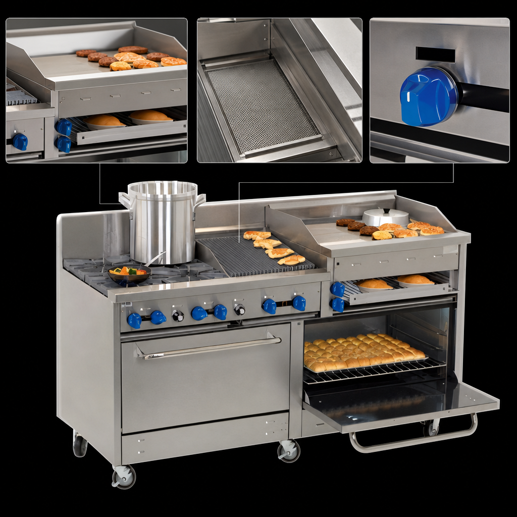 Raised Griddle Section