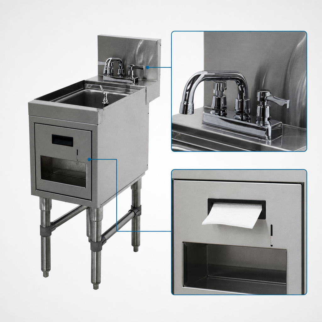 Built-In Soap and Towel Dispensers
