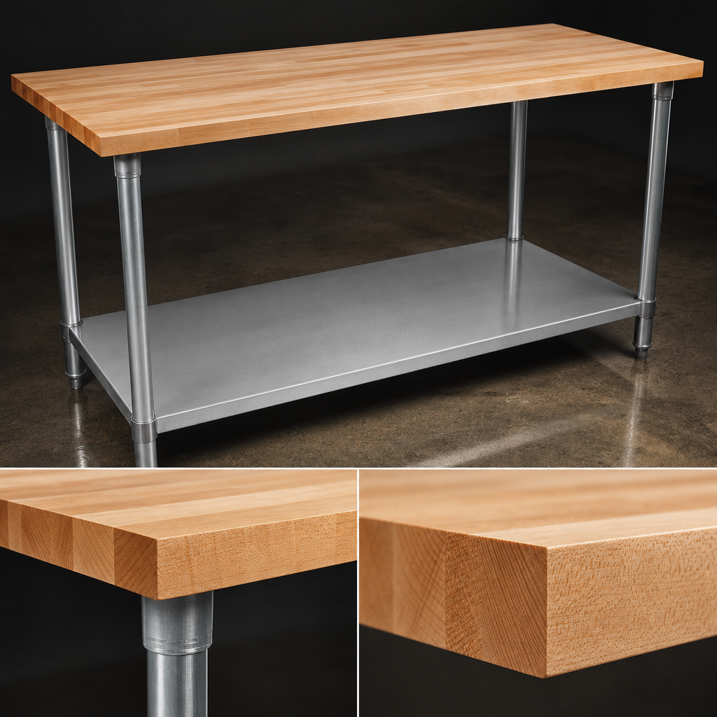 2-1/4-Inch Thick Maple Top