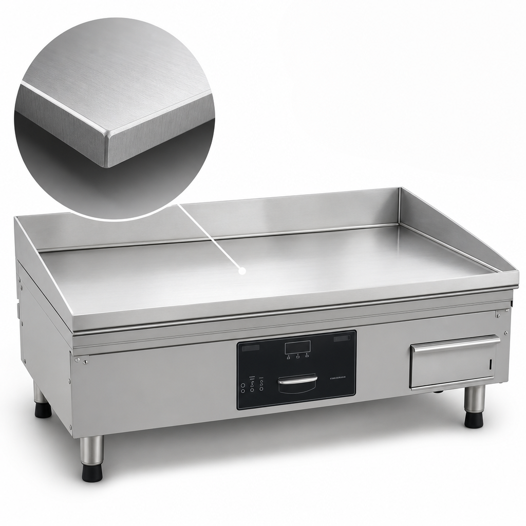 7-Gauge Stainless Steel Cooking Surface