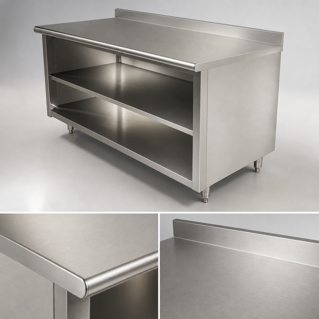 16-Gauge 304 Stainless Steel Top