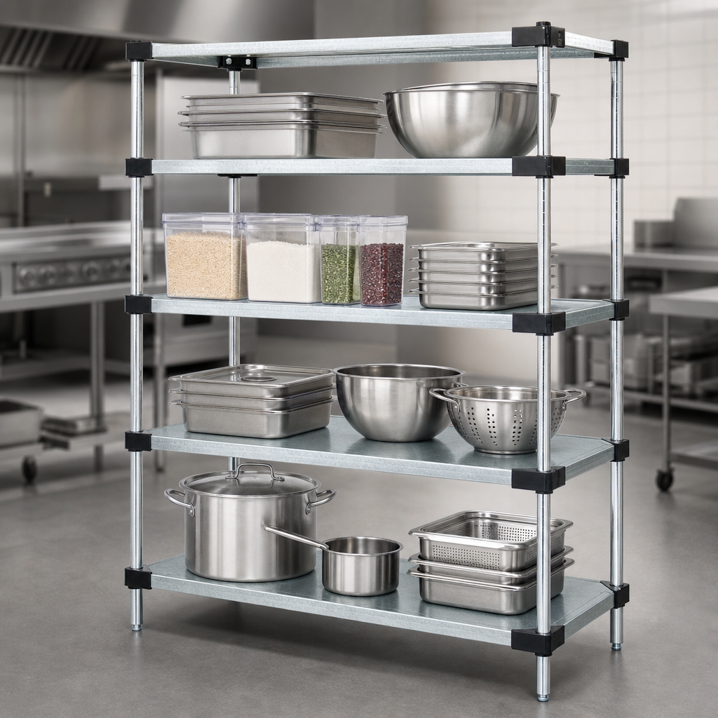 Four Solid Shelves