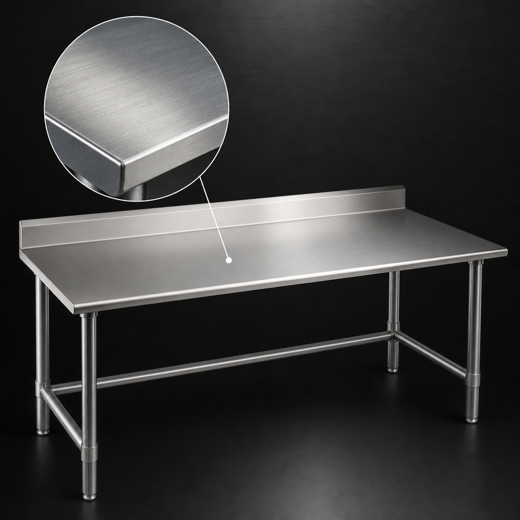 16-Gauge Stainless Steel Top
