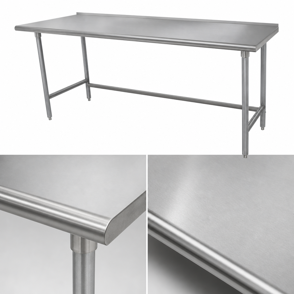 16-Gauge 304 Stainless Steel Top
