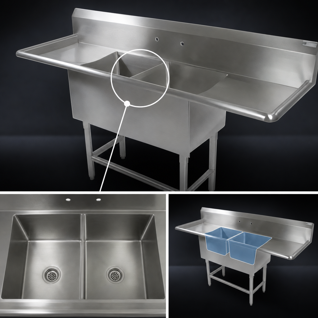Two Compartment Sink