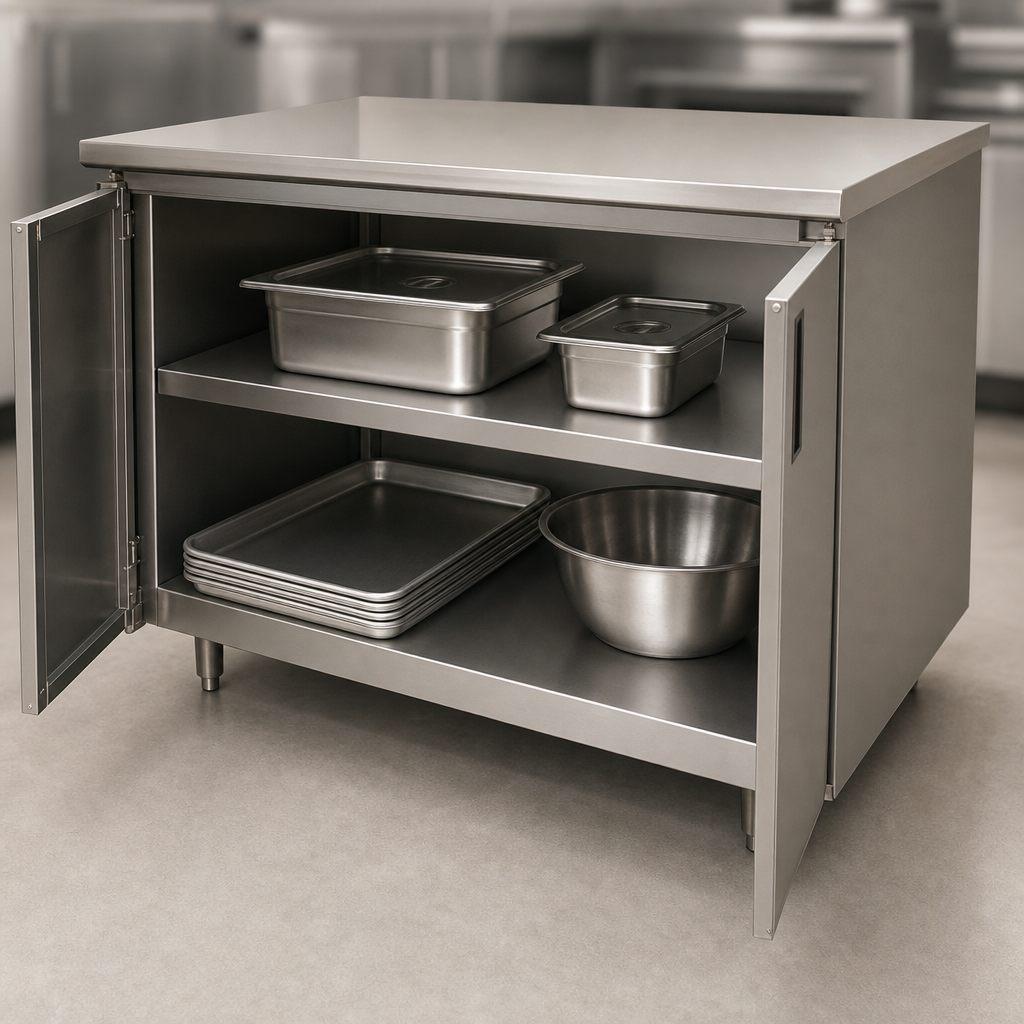 Cabinet Base with Mid-Shelf