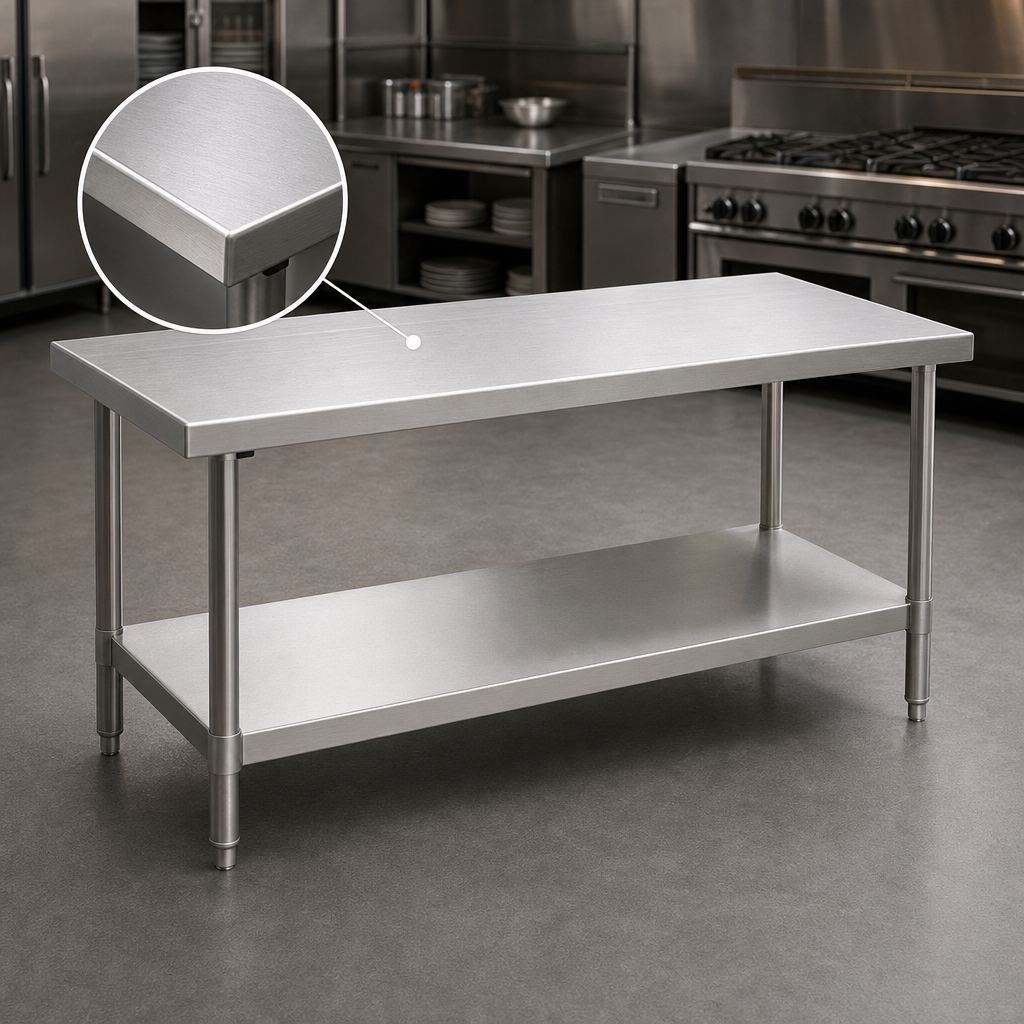14-Gauge Stainless Steel Top