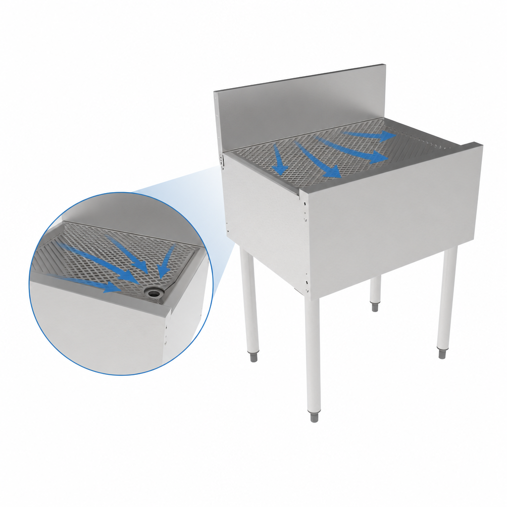 Pitched Drainboard Top