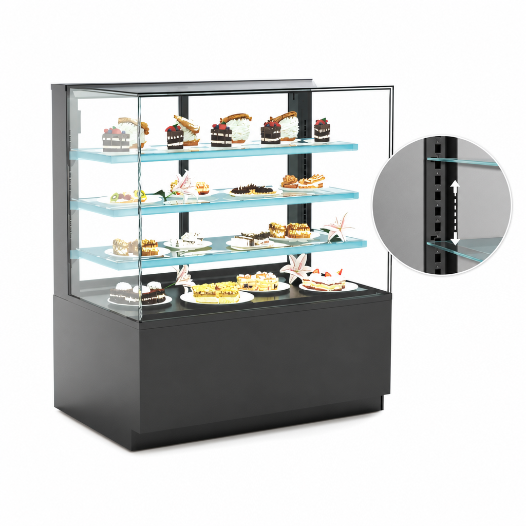 Three Adjustable Glass Shelves