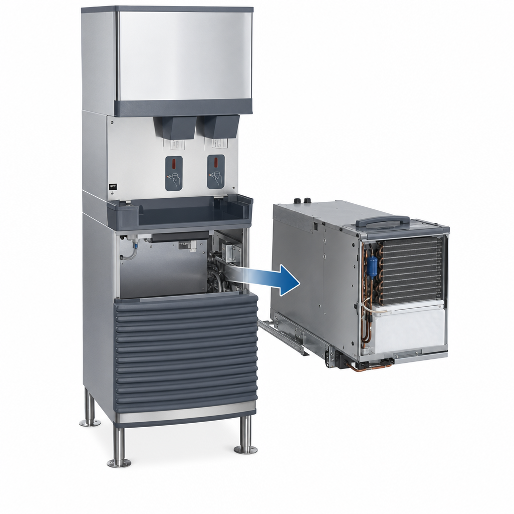 Removable Water-Cooled Icemaker