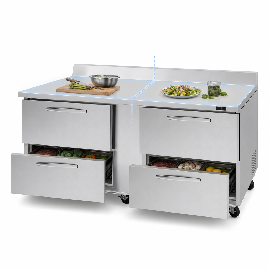 Two-Section Work Top