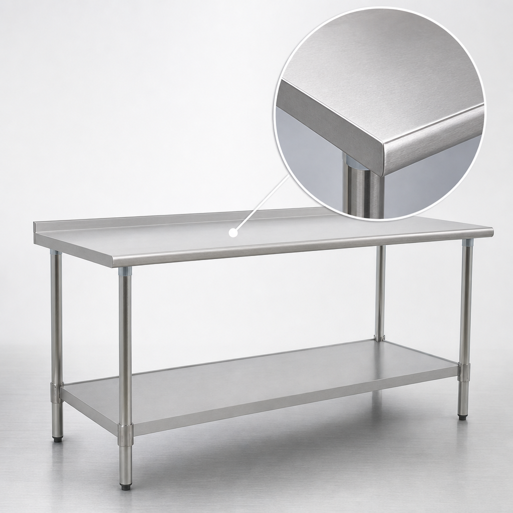 14-Gauge Stainless Steel Top