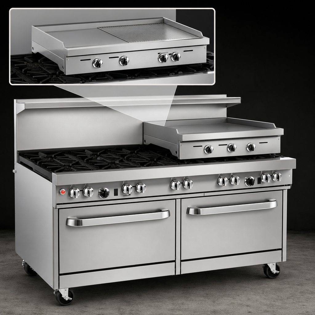 Raised 24-Inch Griddle/Broiler