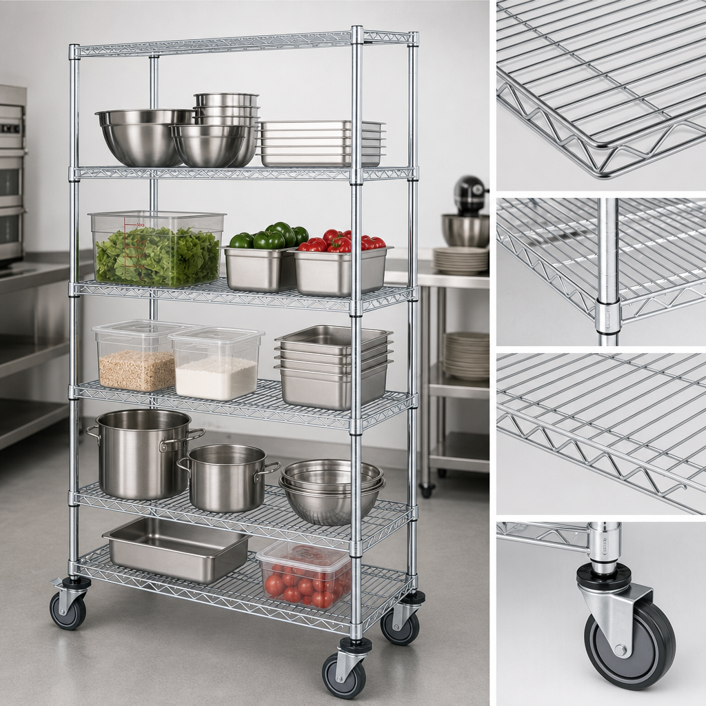 Five Wire Shelves