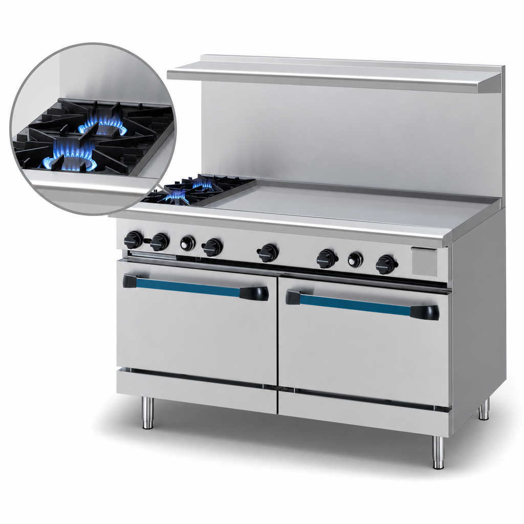 Two 32,000 BTU Open Burners