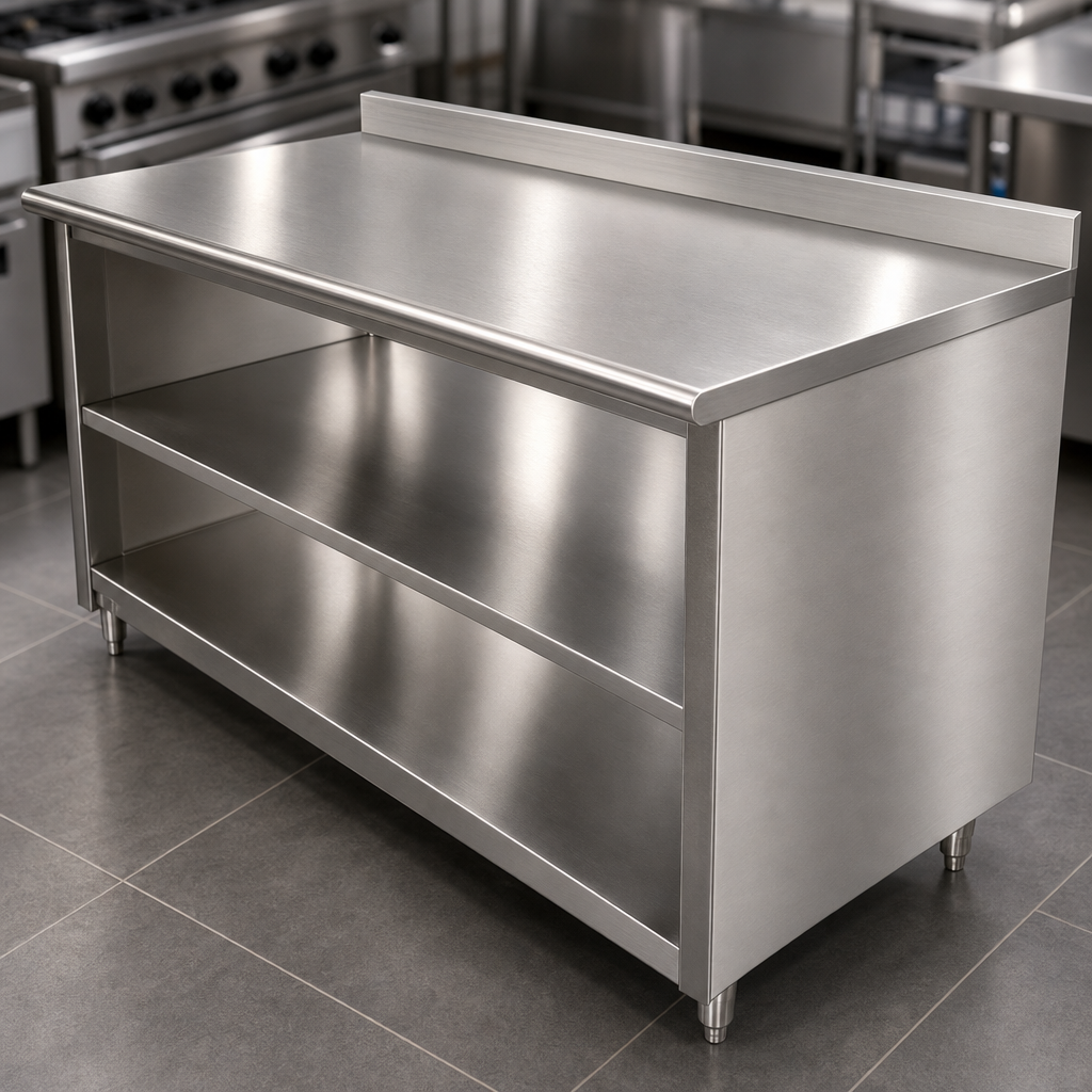 16-Gauge 304 Stainless Steel Top