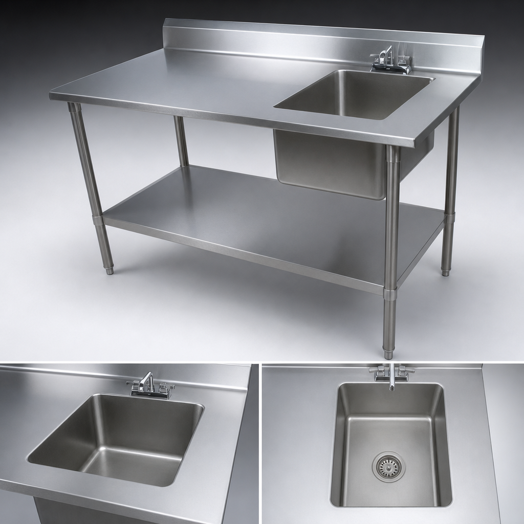 Right-Side Prep Sink