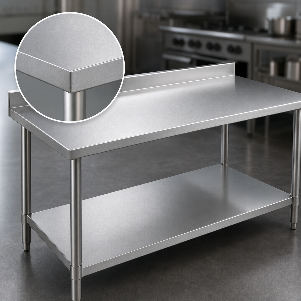 16 Gauge Stainless Steel Top