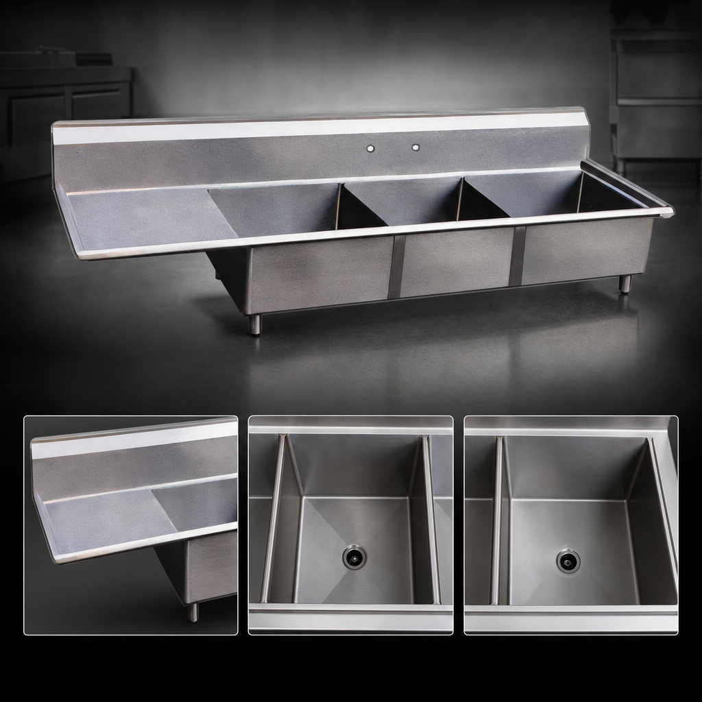 Three-Compartment Bowl Layout