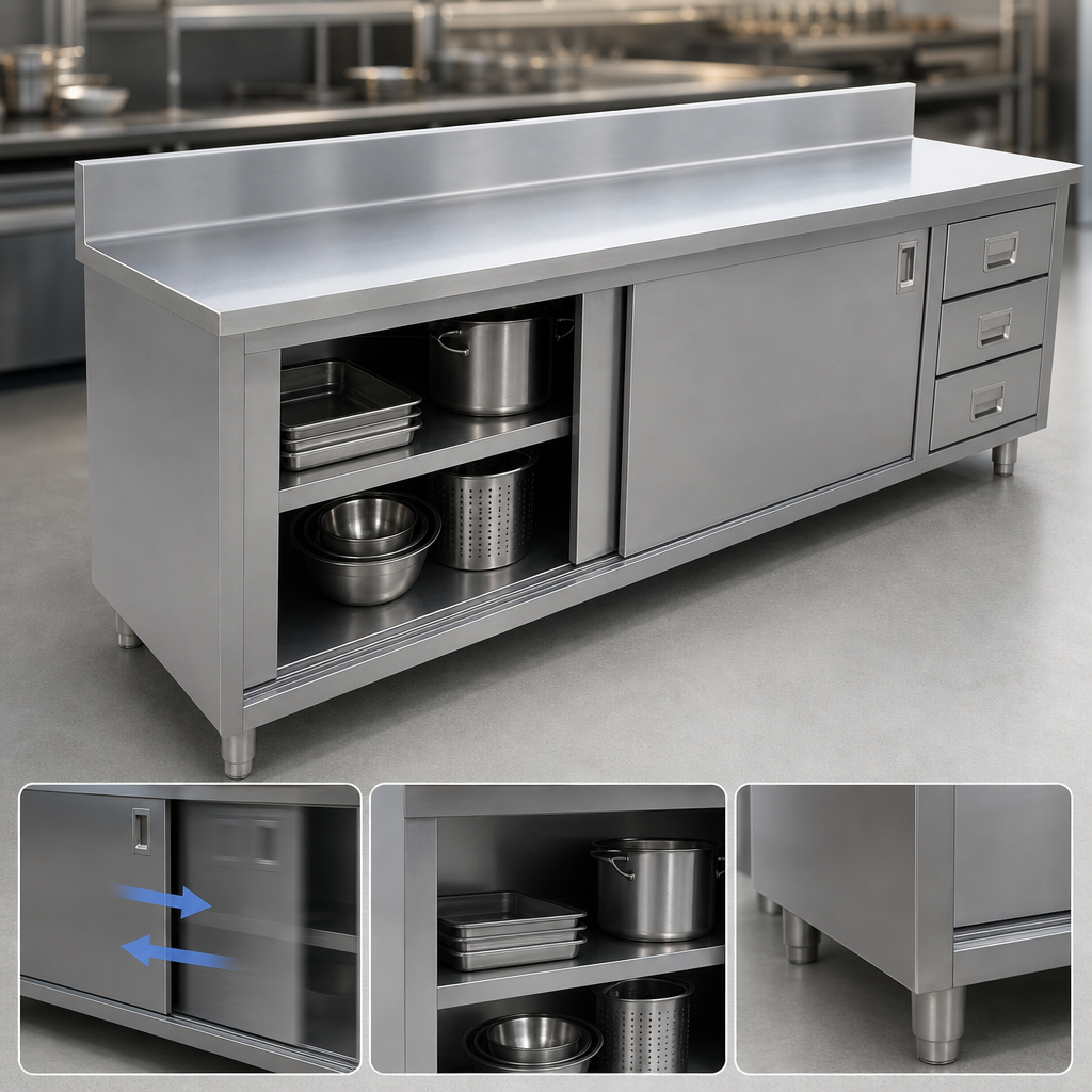 Sliding Door Cabinet Base