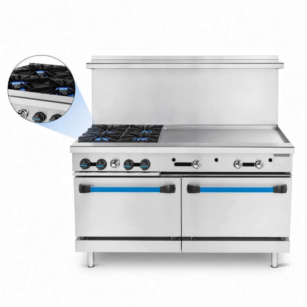 Four Open Burners