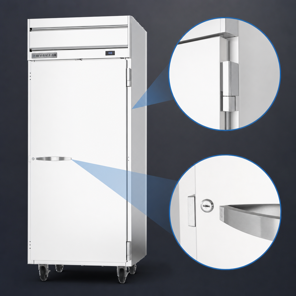 Right-Hand Solid Hinged Door with Lock