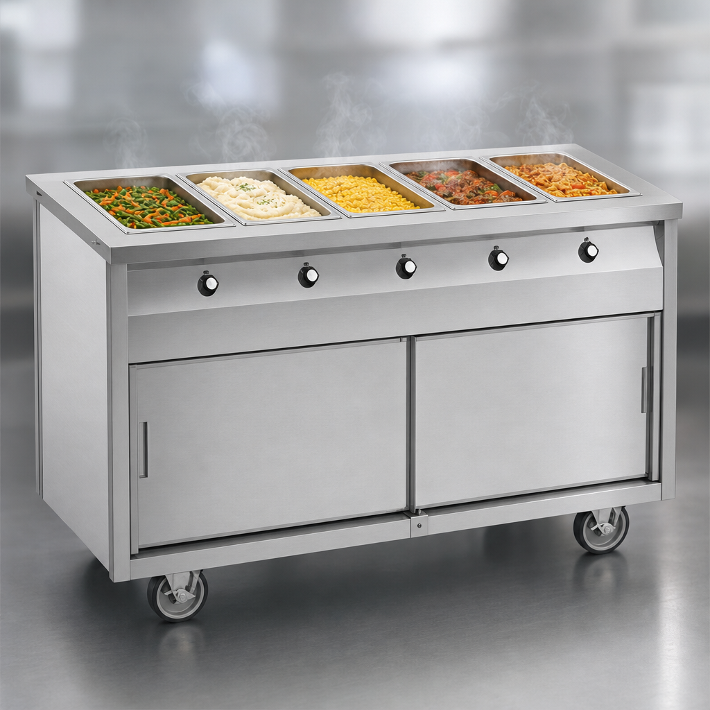 Five Sealed Hot Food Wells