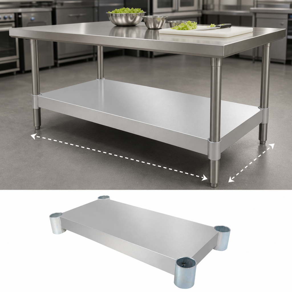 Sized for 60 x 36 Work Tables