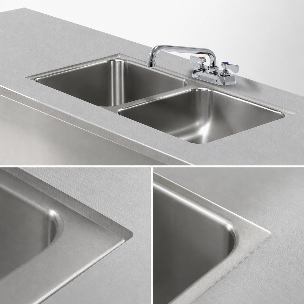 Welded Sink Into Table Top
