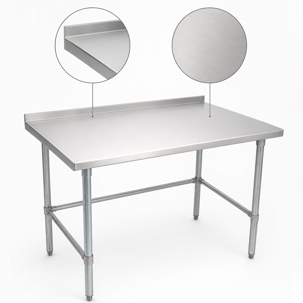16-Gauge 300-Series Stainless Steel Top