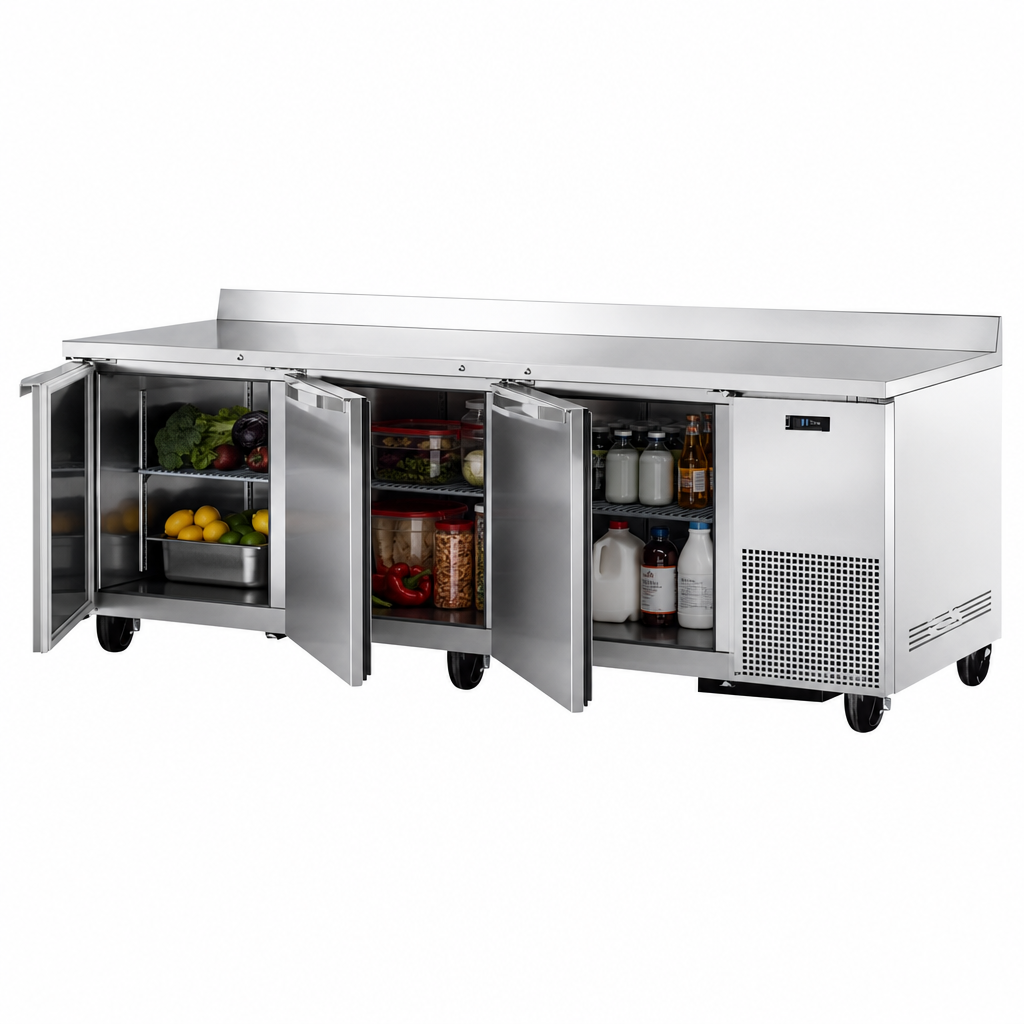 Three Heavy-Duty Stainless Steel Doors