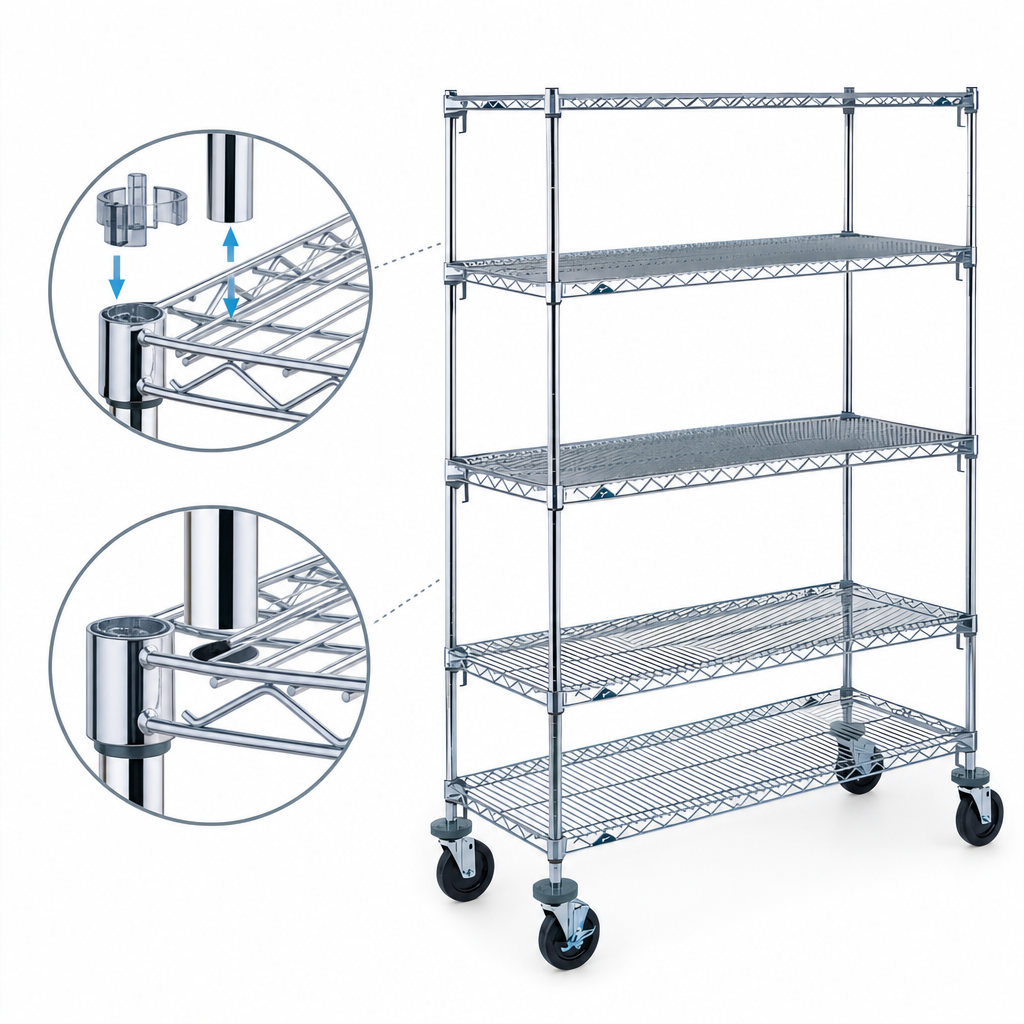 Adjustable Wire Shelving