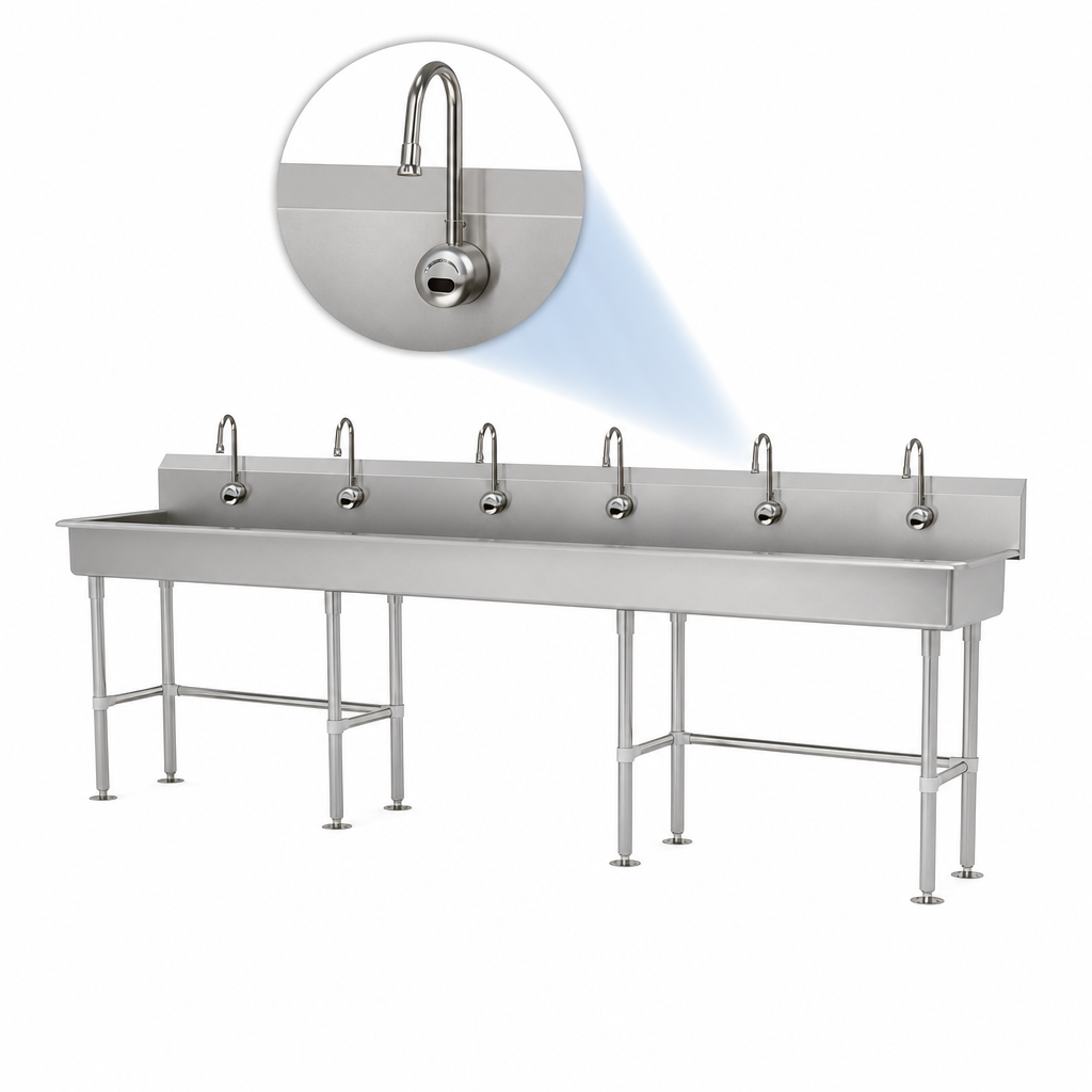 Six Electronic Faucets