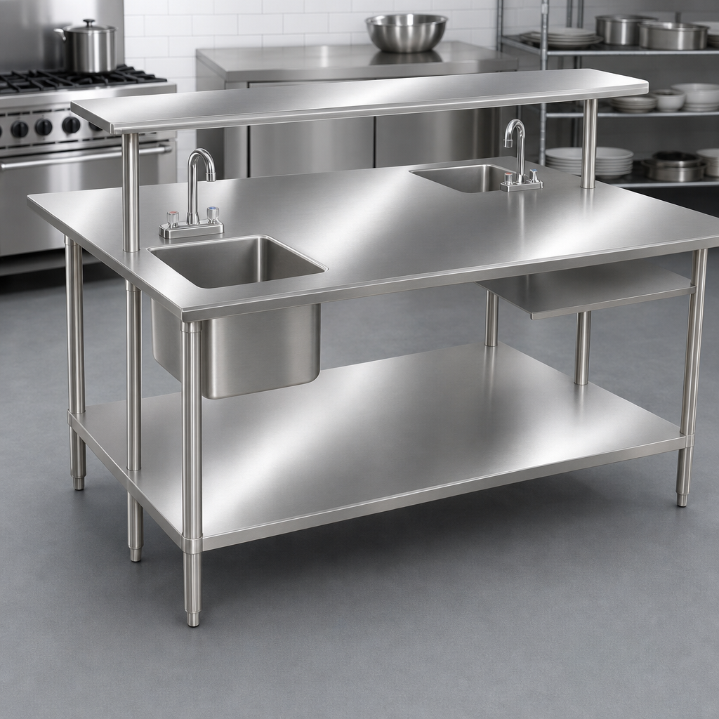 14-Gauge 304 Stainless Steel Top