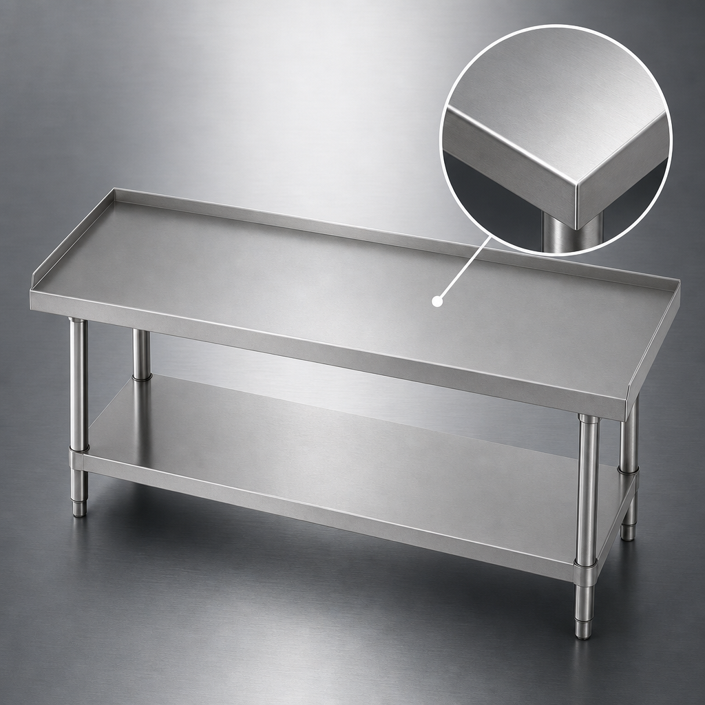 16-Gauge Stainless Steel Top