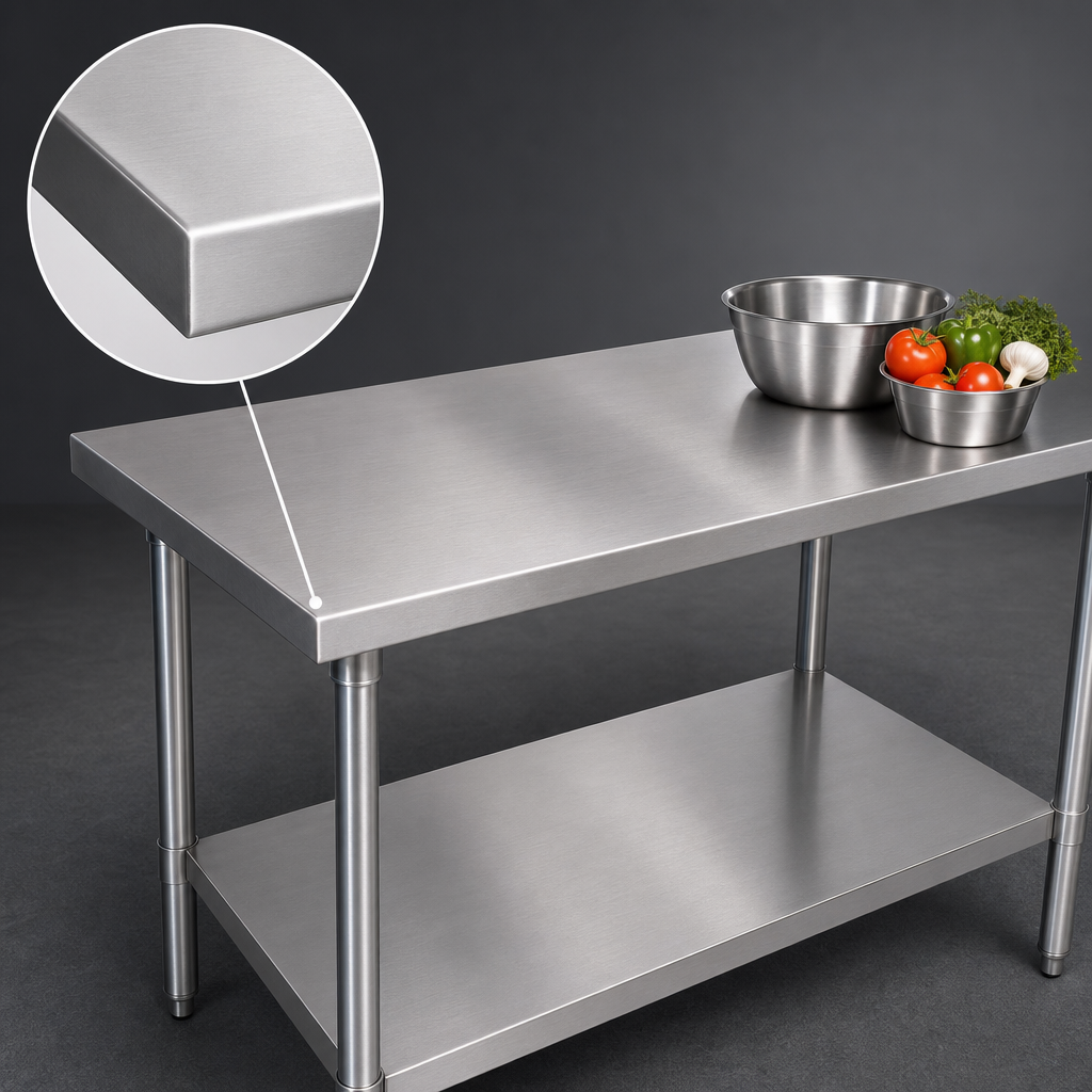 14-Gauge Stainless Steel Top