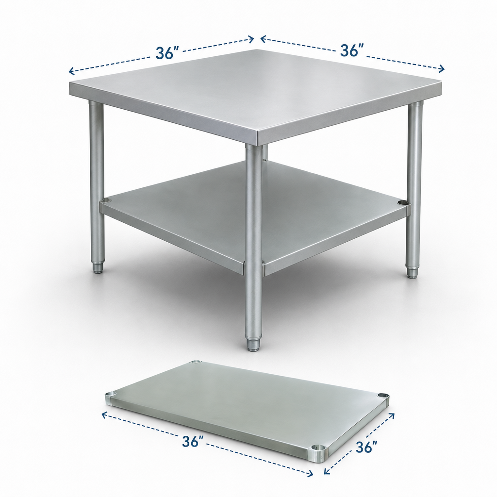 Sized for 36 x 36 Tables
