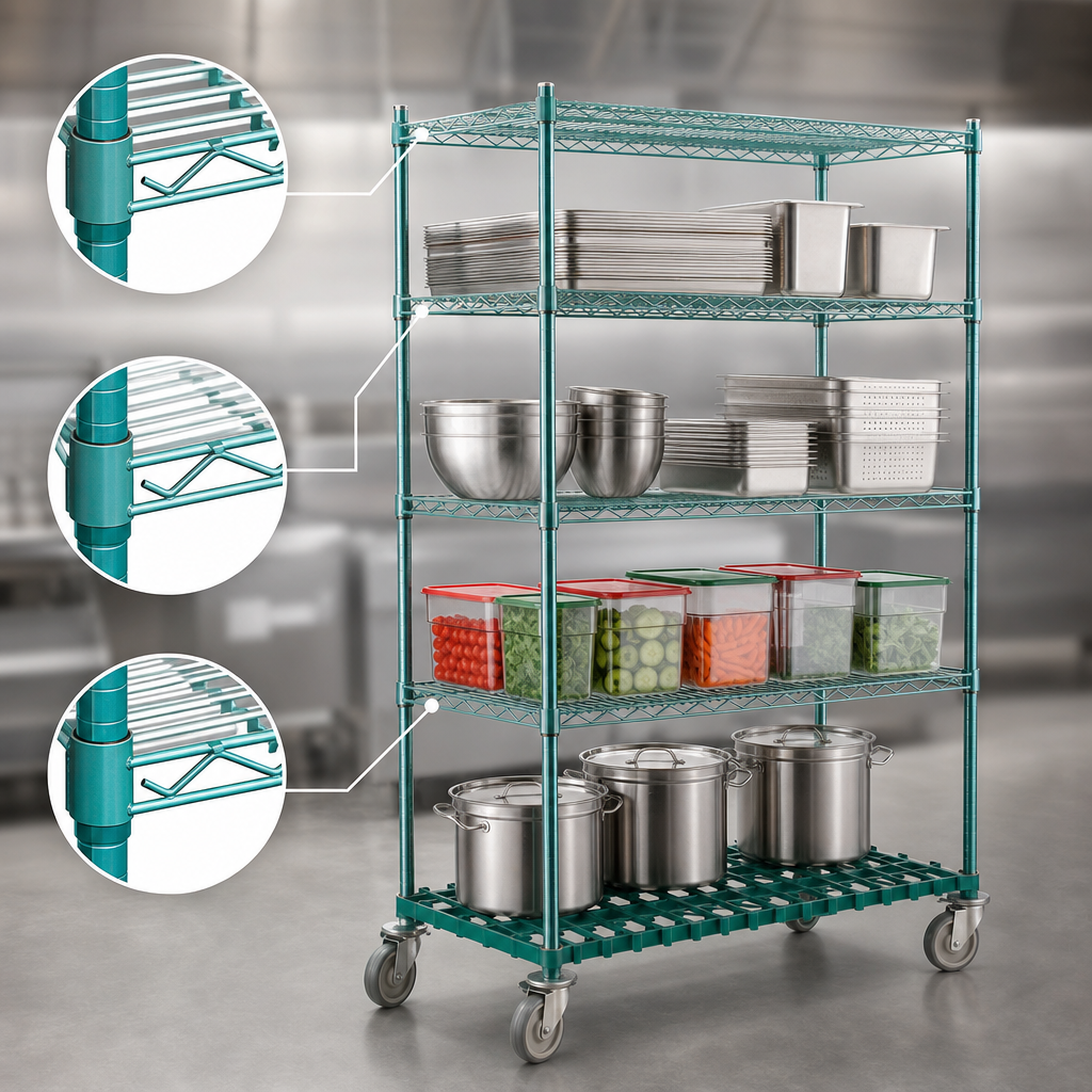 Patented QuadTruss Shelves