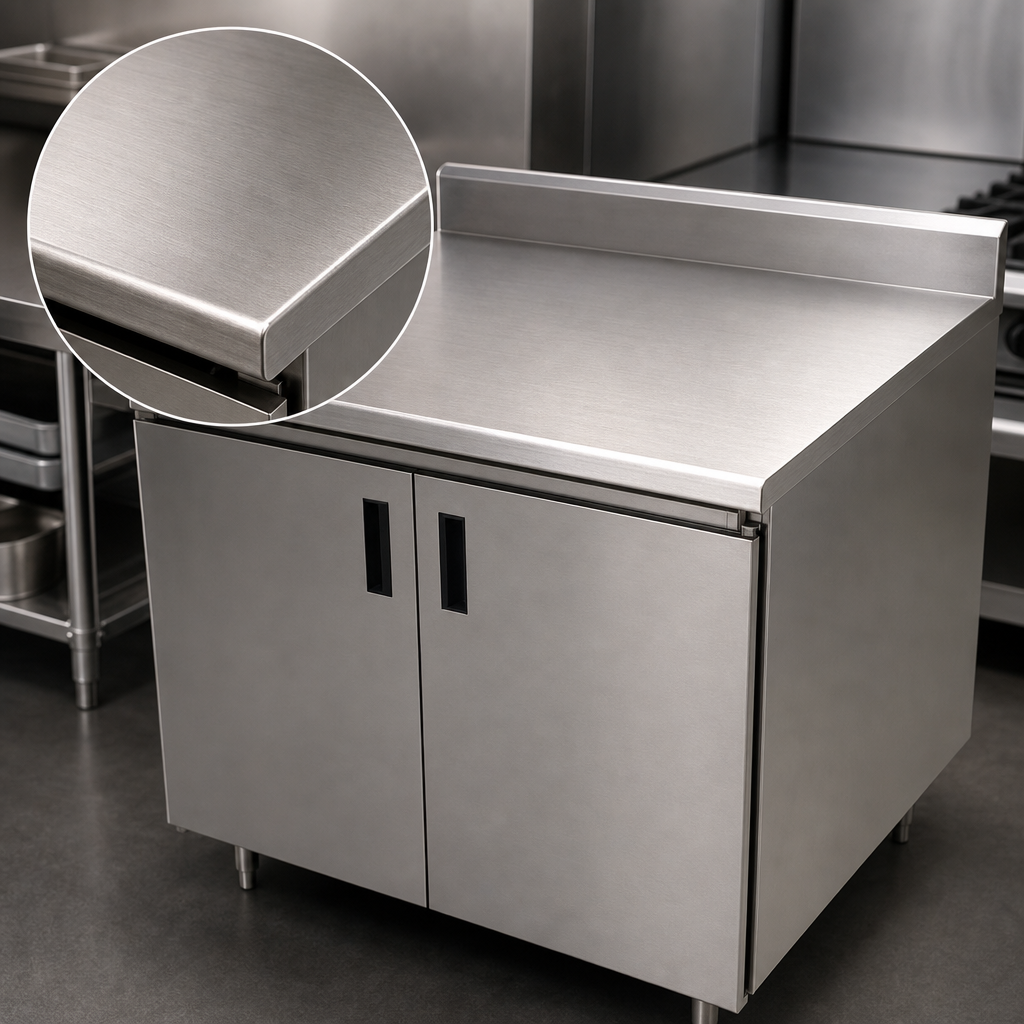 16-Gauge 304 Stainless Steel Top