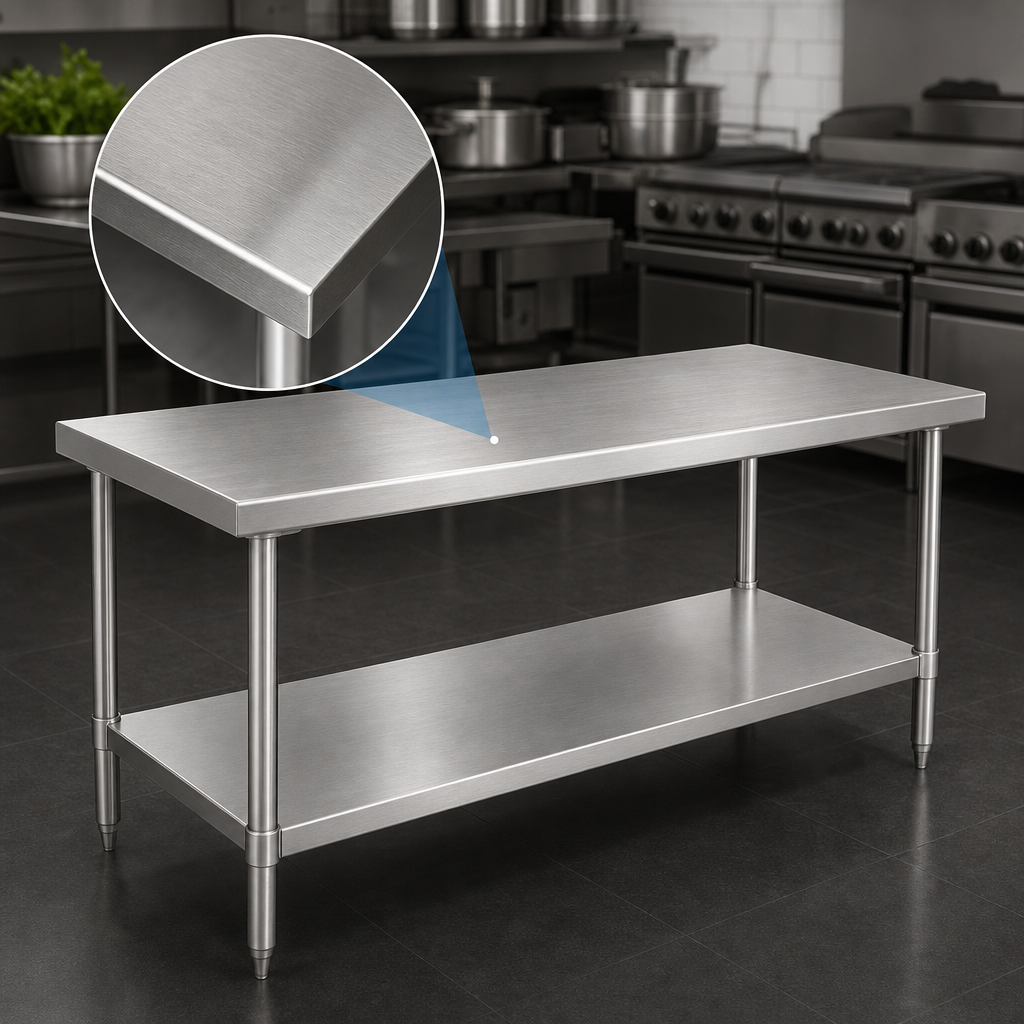 14-Gauge Stainless Steel Top